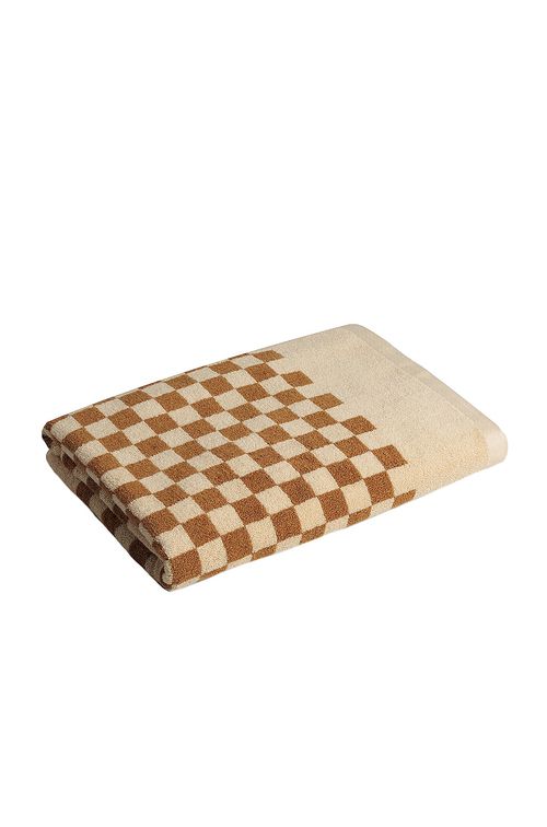 BAINA Roman Pool Towel in Cedar & Sand - Brown.  a