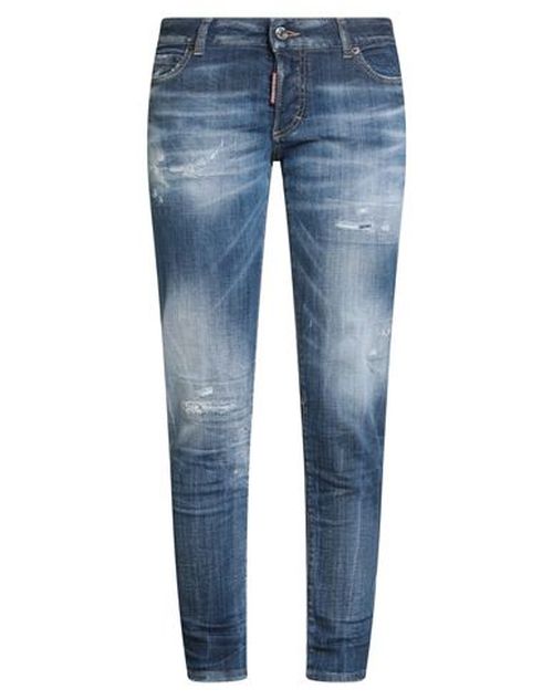 Woman Jeans Blue Size 4 Cotton, Elastane