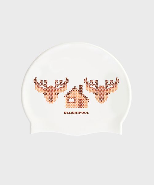 Twilight deer swim cap