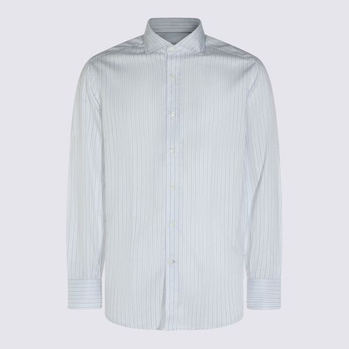 White And Light Blue Cotton Shirt