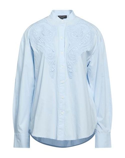 Woman Shirt Light blue Size S Cotton