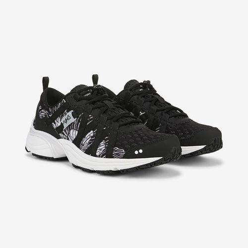 Hydro Sport Water Shoes Black Fabric Leather Lightweight