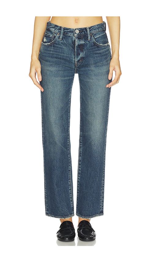 Moussy Vintage Wiley Straight Jeans in Blue. 32 also , 24, 25, 26, 27, 28, 29