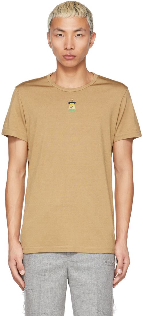 Tan fiber T-shirt