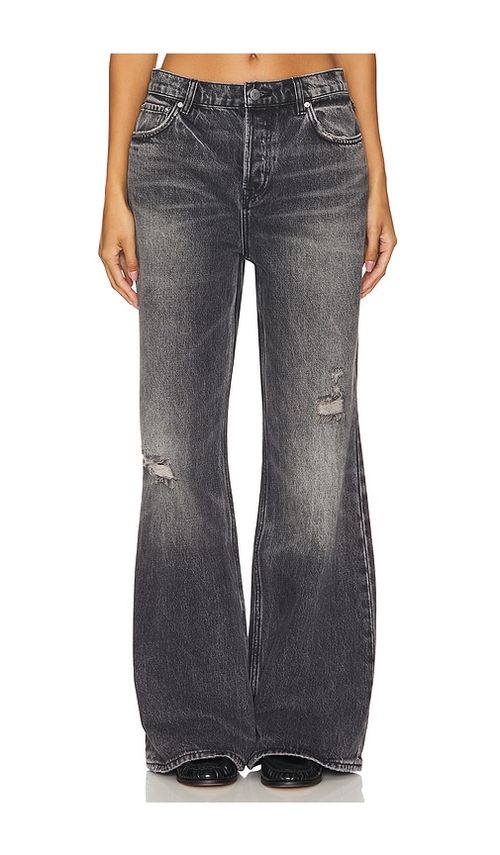 GRLFRND Jade Low Rise Relaxed Flare Jeans in Grey. - 24 also