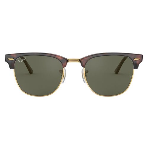 Clubmaster Classic Polarized Green Classic G-15 Square Unisex Sunglasses RB3016 990/58