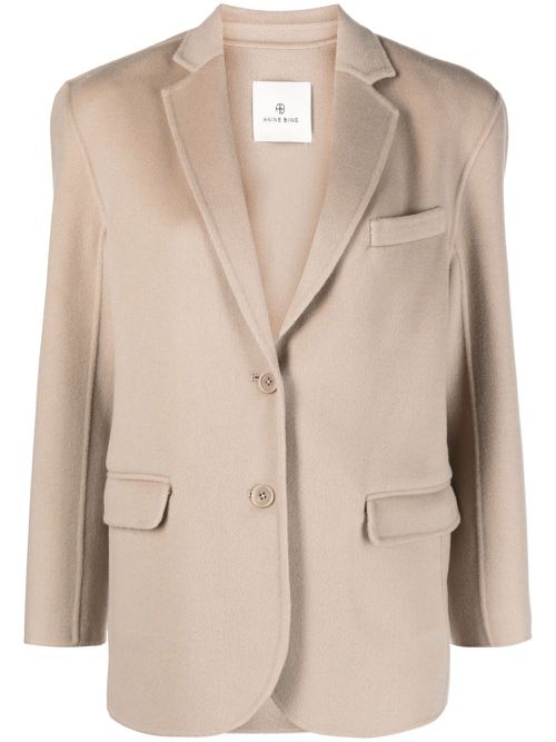 Quinn wool-cashmere blazer - Neutrals