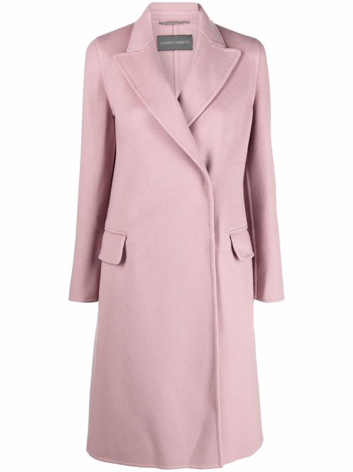 Single-breasted coat - Pink