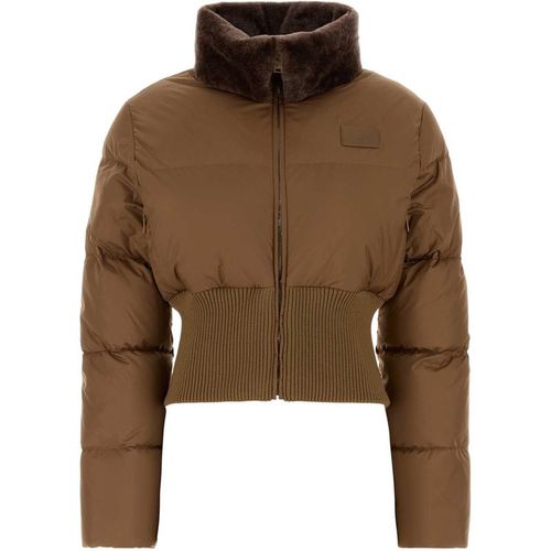 Fendi Camel Polyester Down Jacket