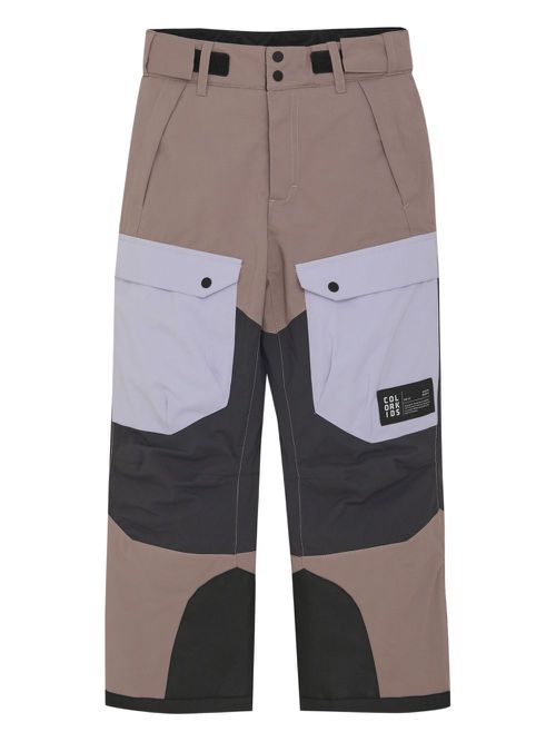 Panelled cargo snow trousers - Neutrals