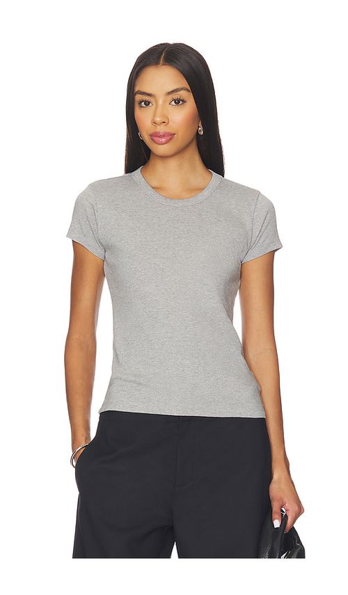 EAVES Lene Baby Tee in Heather Grey. XL also in L, M, S