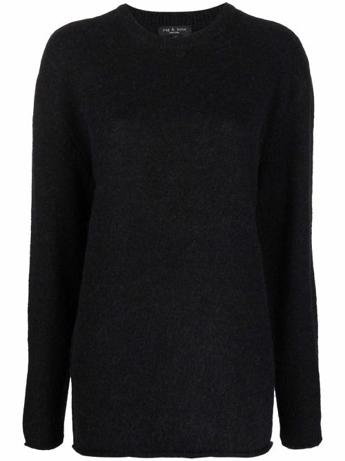Elsa crew-neck jumper - Black