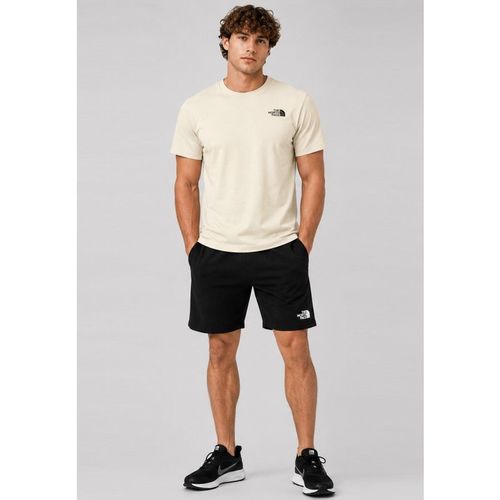The North Face Mens Simple Dome T-Shirt & French Terry Shorts Set – Gravel / Black - Multicolour