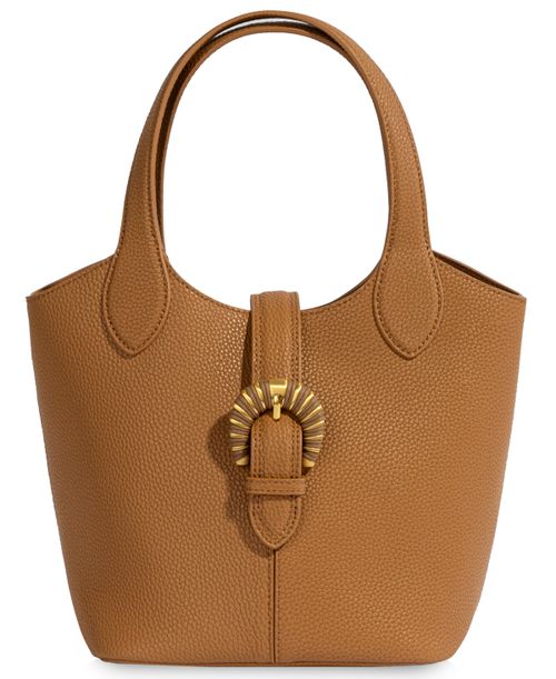 Lucy Buckle Medium Crossbody Handbag - Caramel
