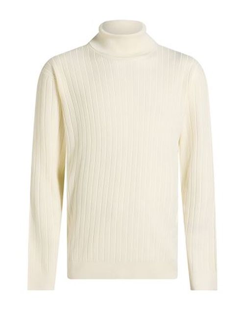 Man Turtleneck Cream Size XL Viscose, Nylon
