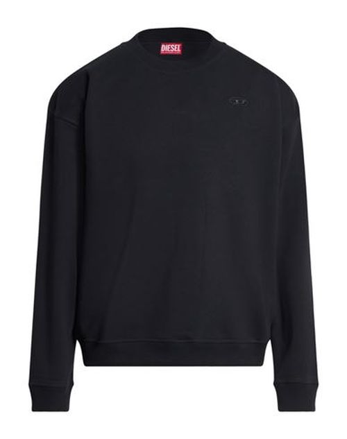 Man Sweatshirt Black Size L Cotton, Polyester