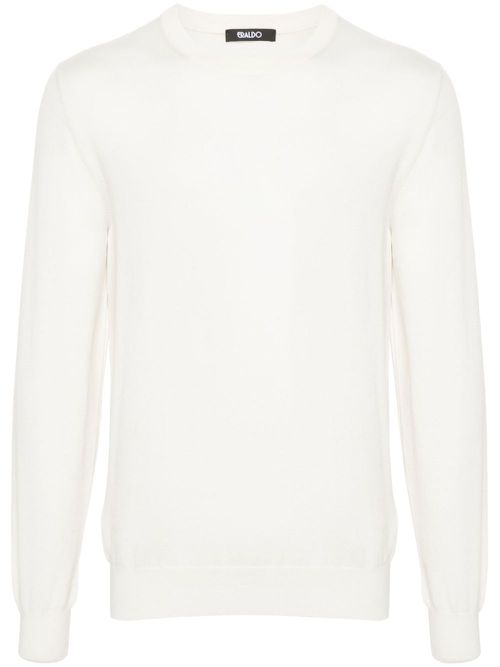 Crew-neck jumper - White
