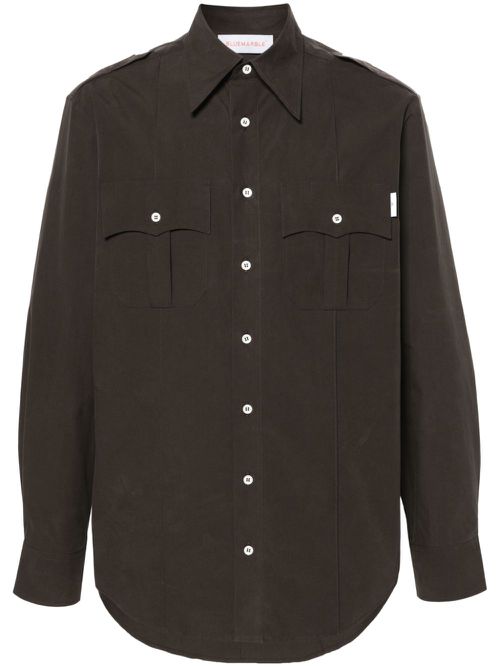 Utilitarian poplin shirt - Grey