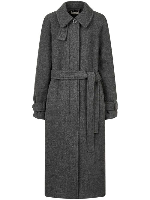Mélange-effect coat - Grey