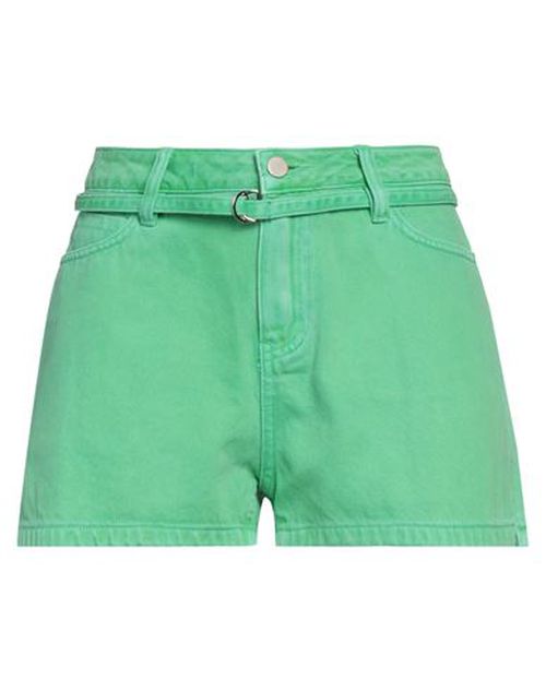 Woman Denim shorts Green Size M Cotton