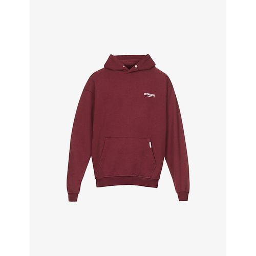 Mens Maroon Owners' Club Graphic-print Relaxed-fit Cotton-jersey Hoody
