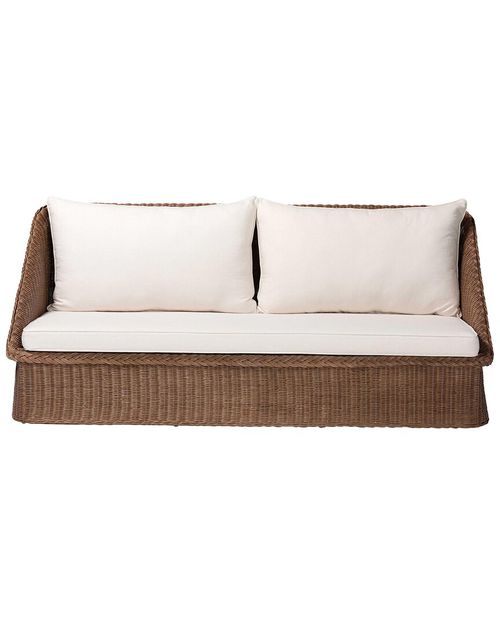 Derris Bohemian Braided Rattan Sofa