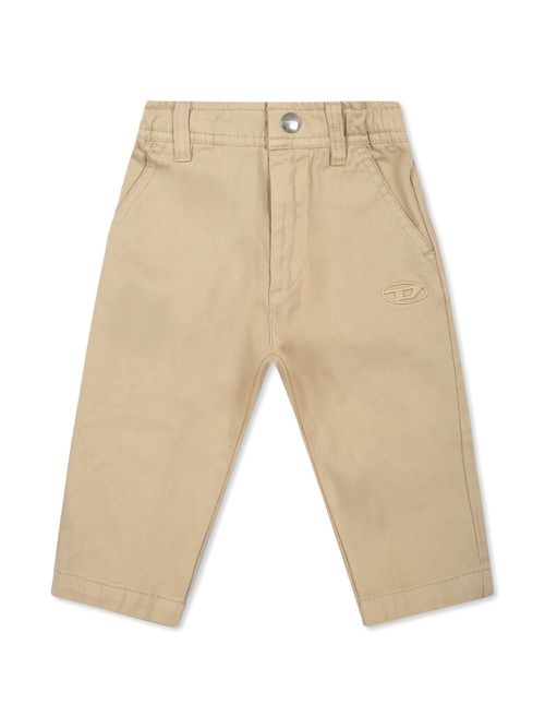 Gabardine-weave trousers - Neutrals