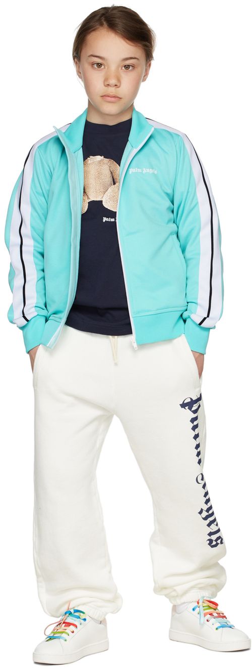 Kids Blue Classic Logo Track Jacket