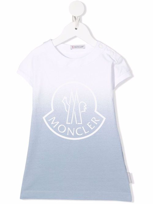 Gradient-effect T-shirt dress - Blue