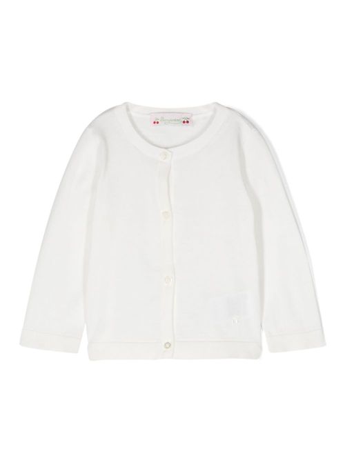 Button-up cotton cardigan - White