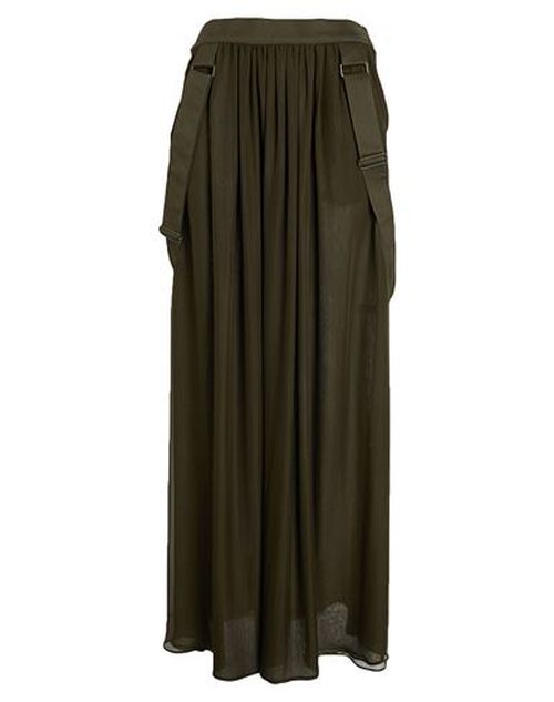 Woman Maxi skirt Military green