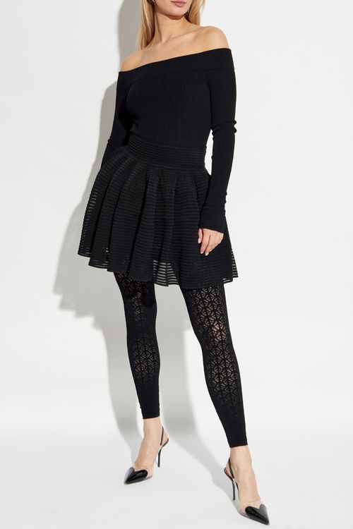 Ribbed Trousers, Women's, Black
