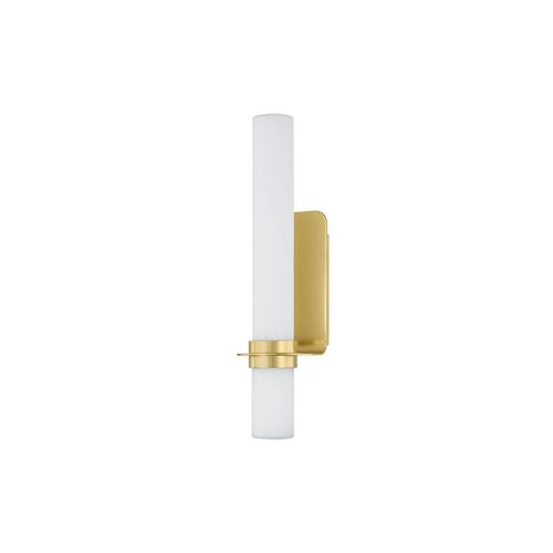 Aged Brass LED Wall Sconce from the Groveland station Collection