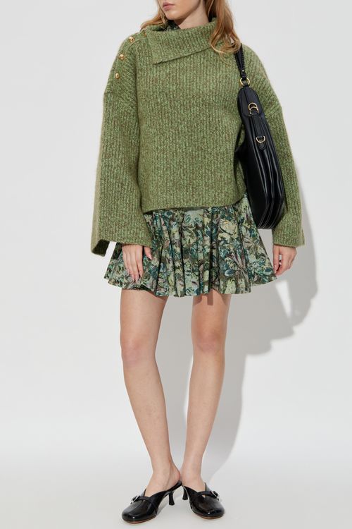Wool Turtleneck, Women's, Green