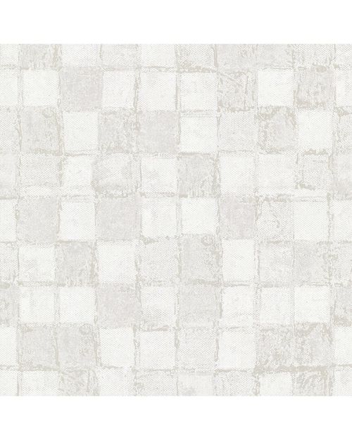 A-Street Prints Varak Platinum Checkerboard Wallpaper