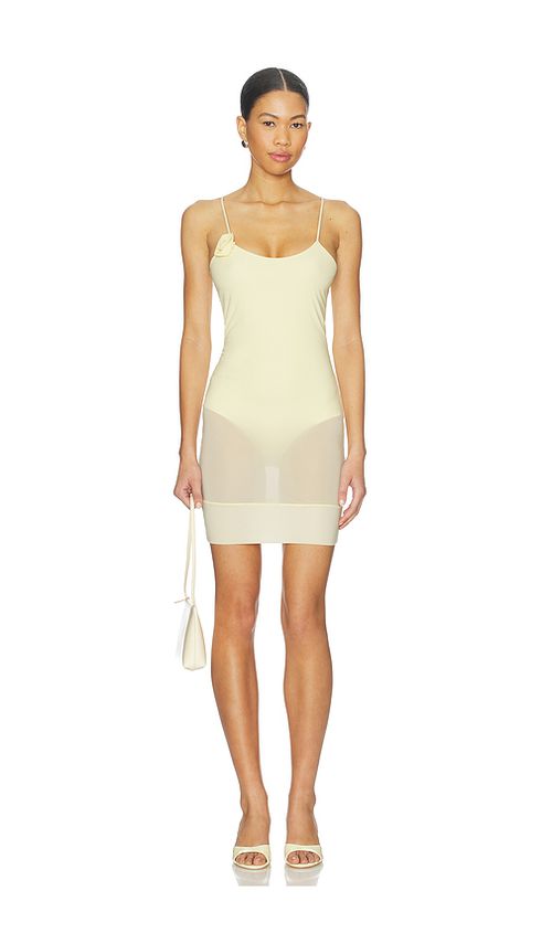 Maygel Coronel Jacinto Dress in Vanilla - Cream. a
