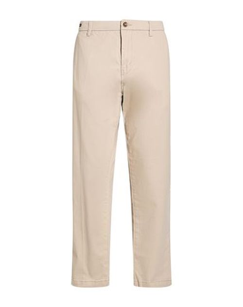 Man Pants Beige Size 40 Cotton, Elastane