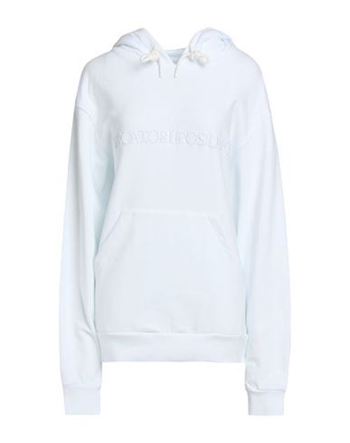 Woman Sweatshirt Sky blue Size 3XL Cotton, Elastane