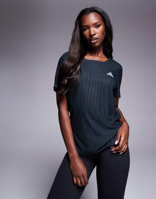 Adidas Running adi365 t-shirt in black print