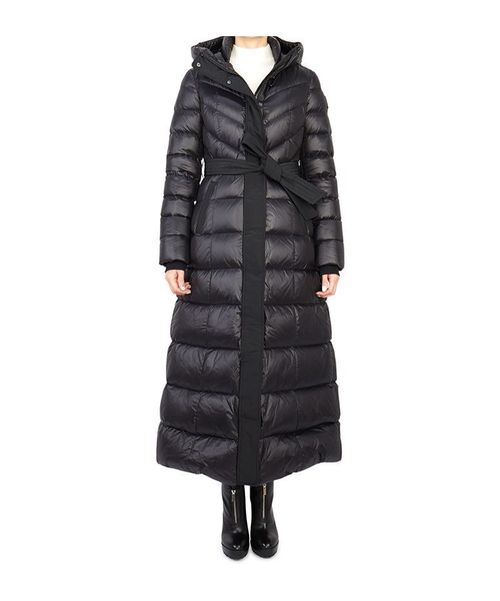 CALINA Lustrous down maxi coat
