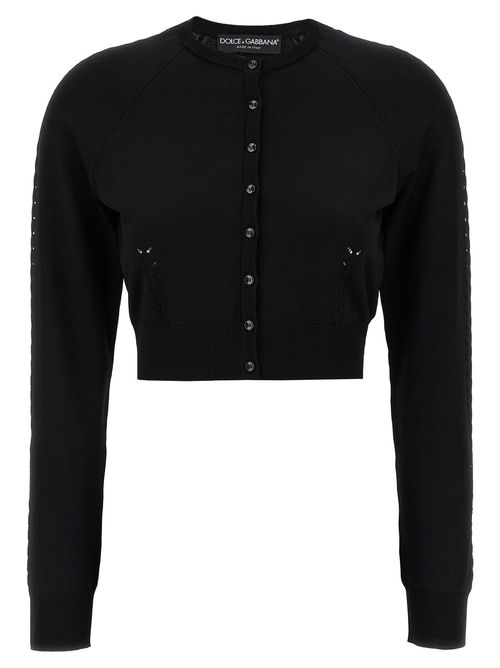 Dolce & Gabbana - Viscose Cardigan Sweaters And Cardigans Black