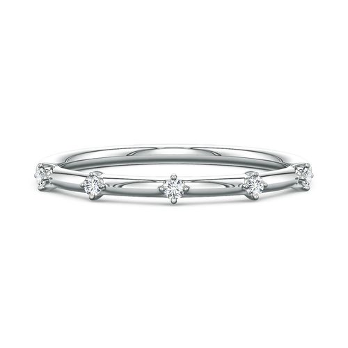 Angara 1.5 MM Round Lab-Grown Diamond Five-Stone Station Ring in Platinum