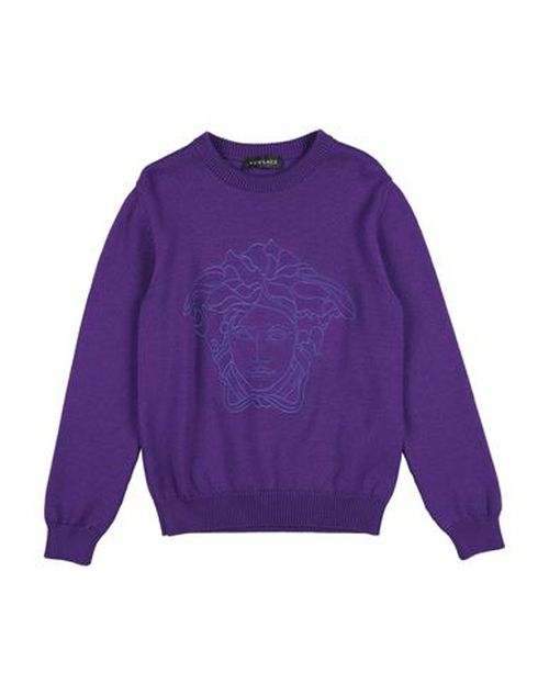 Kid Girl Sweater Purple Size 10 Virgin Wool, Viscose