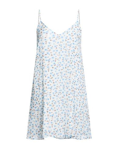 Woman Mini dress Sky blue Size S Viscose, Cotton, Silk