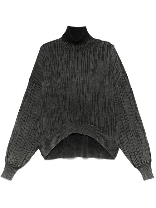 Crinkled sweater - Black