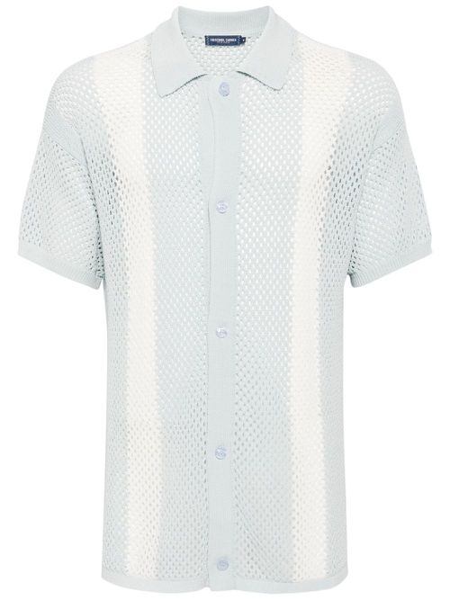 Castillo crochet-knit shirt - Blue