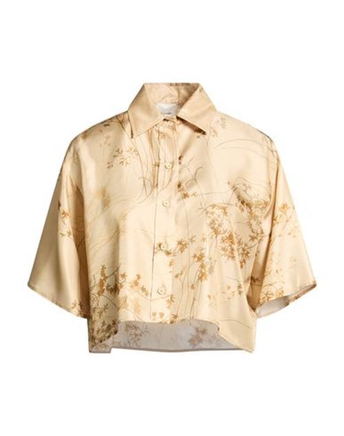 Woman Shirt Beige Size 4 Silk