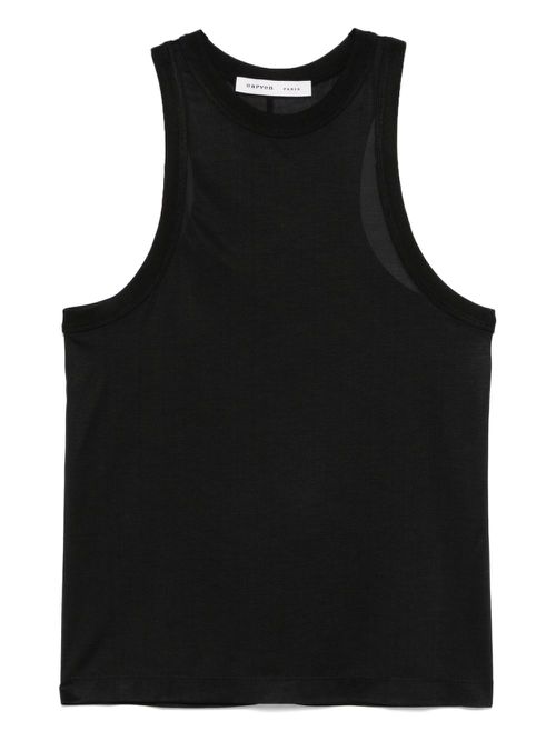 Silk tank top - Black