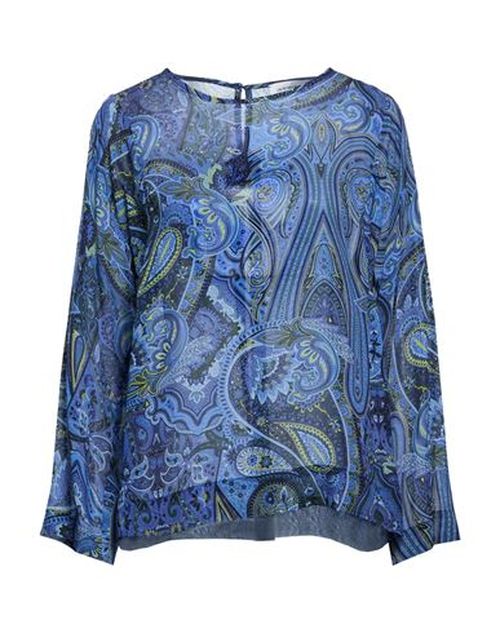 Woman Top Blue Size 10 Viscose, Elastane
