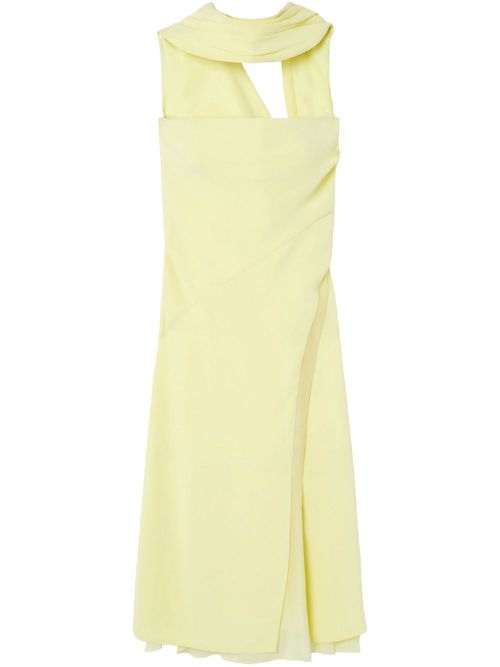 Versace bustier midi dress - Yellow